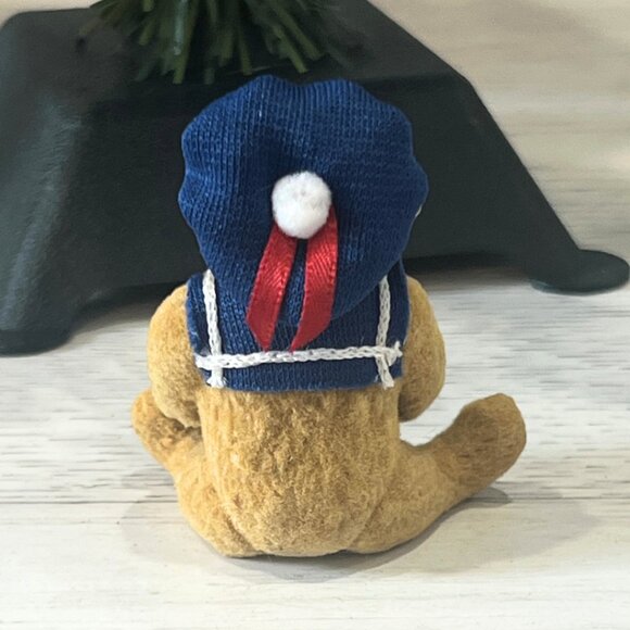 Vintage Lot Teddy Bear Ornaments Hallmark Kurt Adler Sailor Plush Old World - Picture 11 of 15